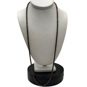 Karizia SpA KA 1772 Black Rhodium 925 Italy  Sterling Silver‎ Chain Necklace